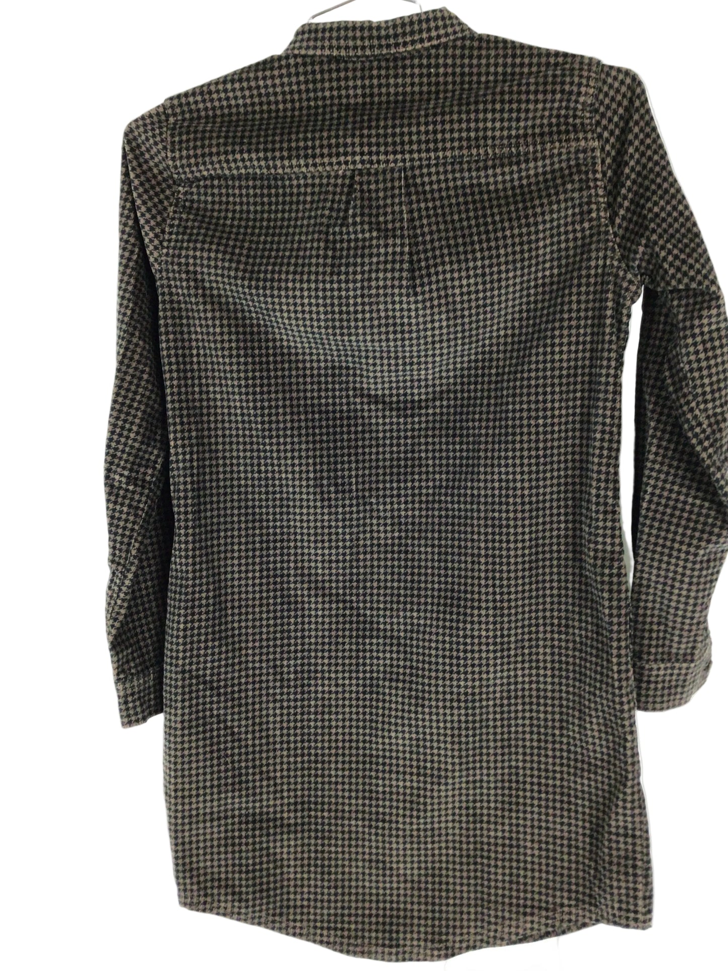 Toad & Co Cruiser Cord Popover Dress W Sm Chestnut Houndstooth