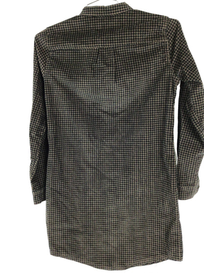 Toad & Co Cruiser Cord Popover Dress W Sm Chestnut Houndstooth
