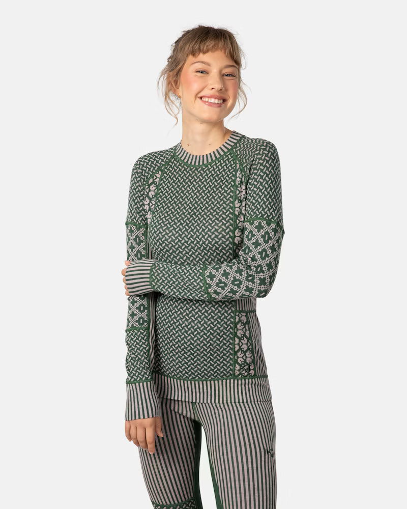 Kari Traa - Smekker Long Sleeve Baselayer - Thyme