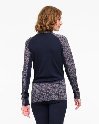 Kari Traa - Rose Light Baselayer Half Zip - Women's - Dark Navy Blue