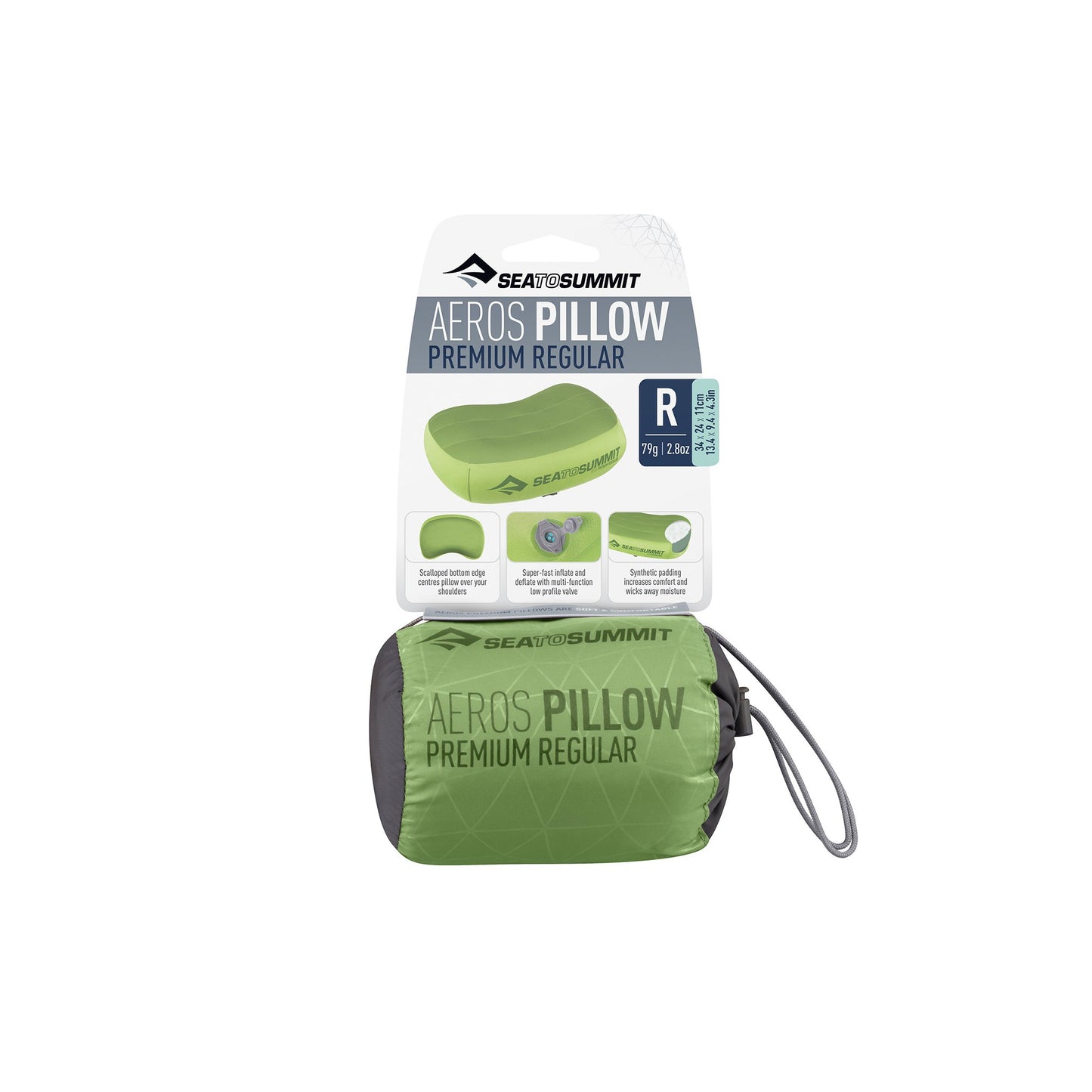 SEA TO SUMMIT - AEROS PILLOW PREMIUM REGULAR - Grey - Grey