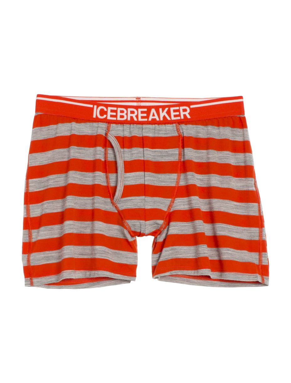 Icebreaker - Anatomica Boxers with Fly - Black/Monsoon