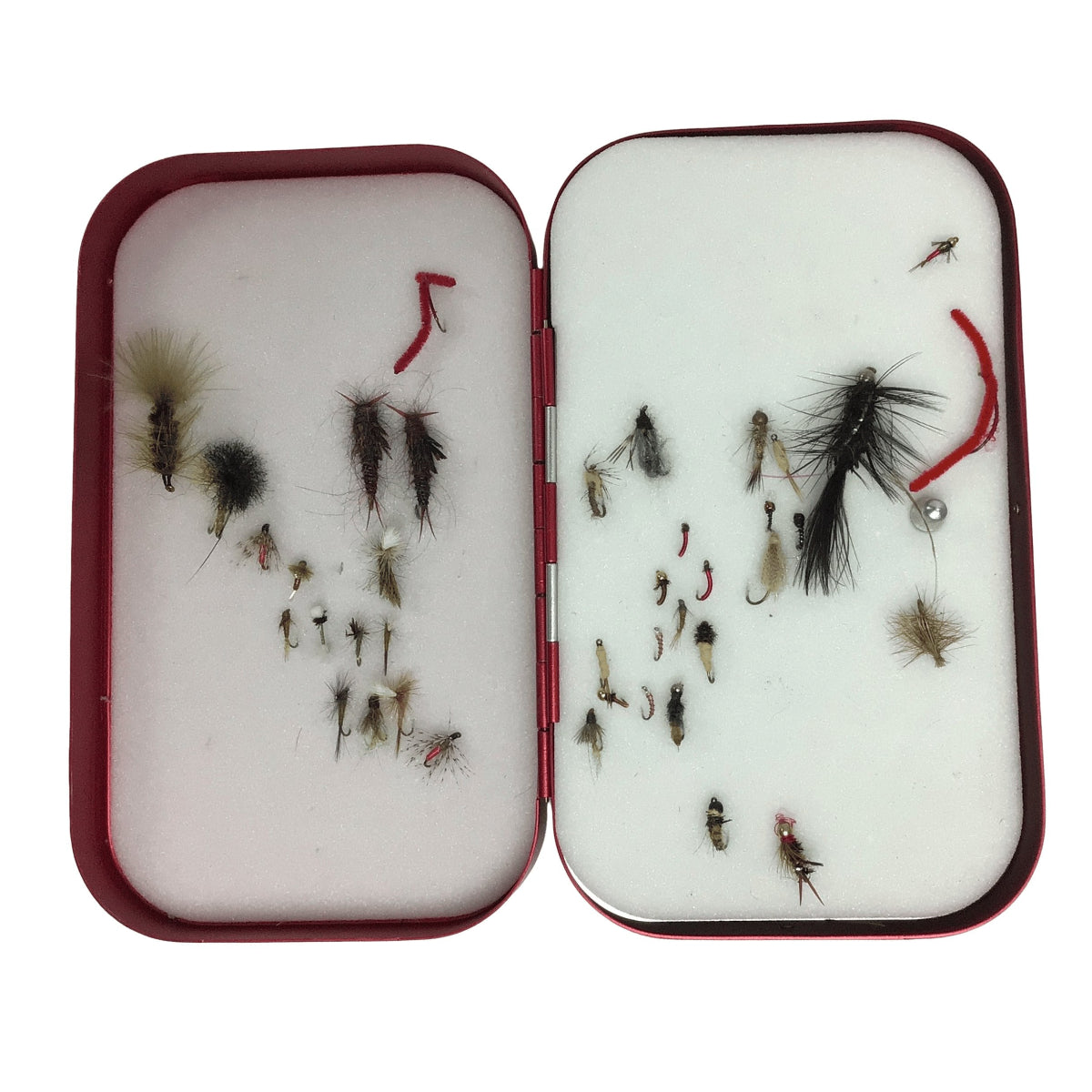 Wheatley Fly Box W/38 Flies Red