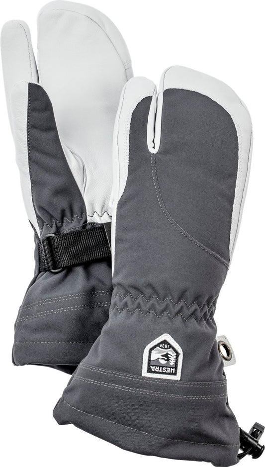 Hestra - Heli Ski Female - 3 Finger - Grey/ Off White