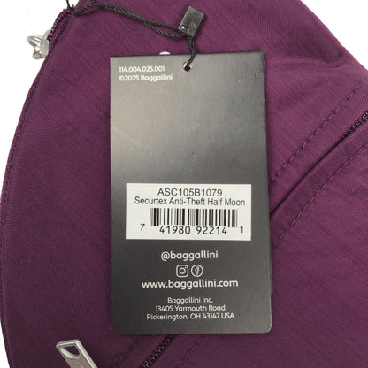 Baggalllini Securetex Anti-Thft Half Moon Purple