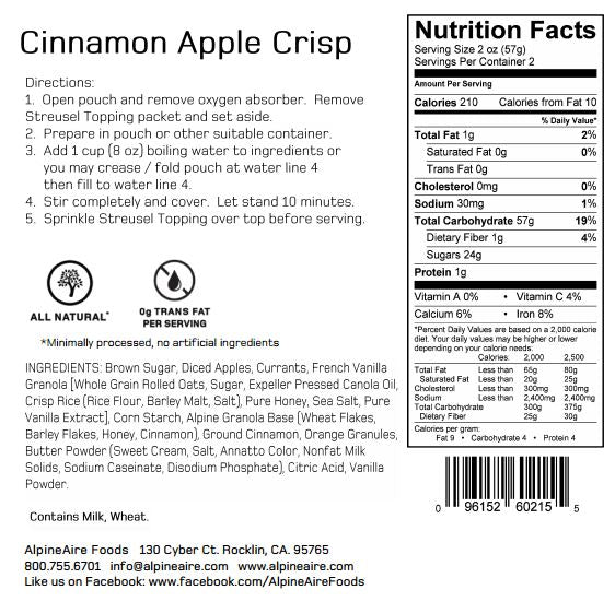 Alpine Aire - Cinnamon Apple Crisp