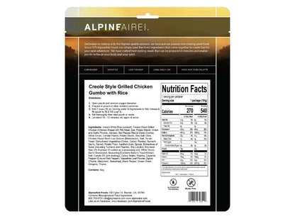 AlpineAire - Creole Grilled Chicken Gumbo with Rice