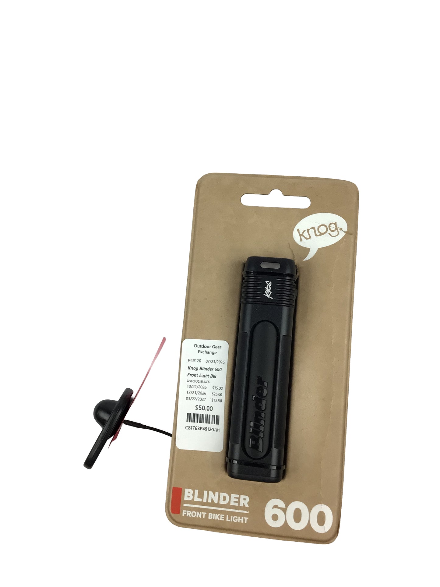 Knog Blinder 600 Front Light Blk