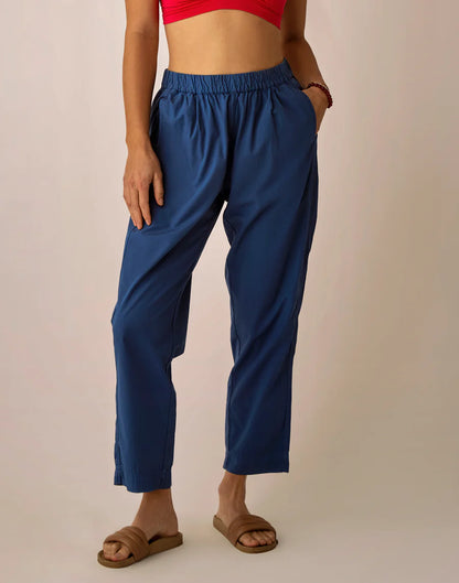 Carve Designs - Ada Poplin Pant - Vintage Blue