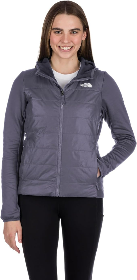 The North Face - Flare Hybrid Full Zip Hoodie - Women's - Lunar Slate