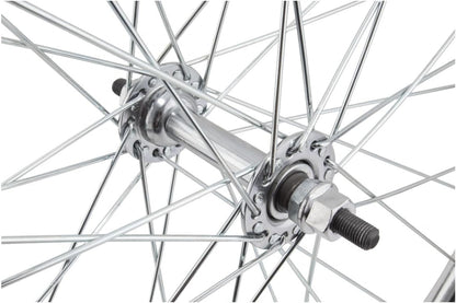 Wheel Master - 27 x 1-1/4 Silver, Bolt On, 5/16 Axle Hub, 14g UCP Spokes, 36H