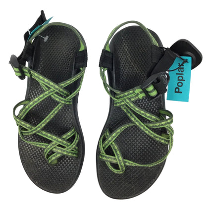 Chaco Sandals W 7 Blk/Grn