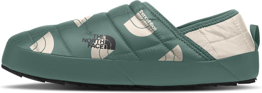 The North Face - ThermoBall Traction Mule V - Women's - Dark Sage Next Gen Logo Print/Gardenia White