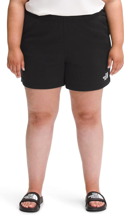 The North Face - Half Dome Fleece Short - Women's Plus - Tnf Black/Tnf White