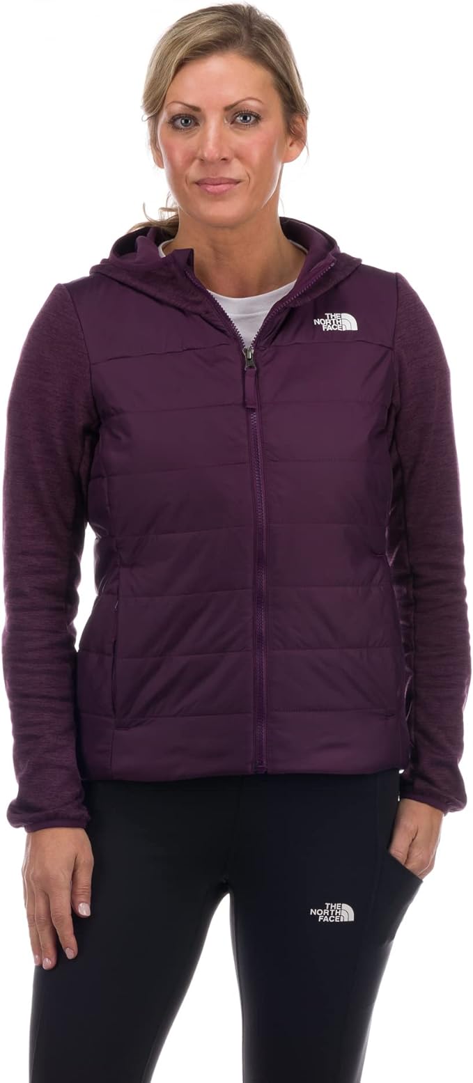 The North Face - Flare Hybrid Full Zip Hoodie - Women's - Lunar Slate