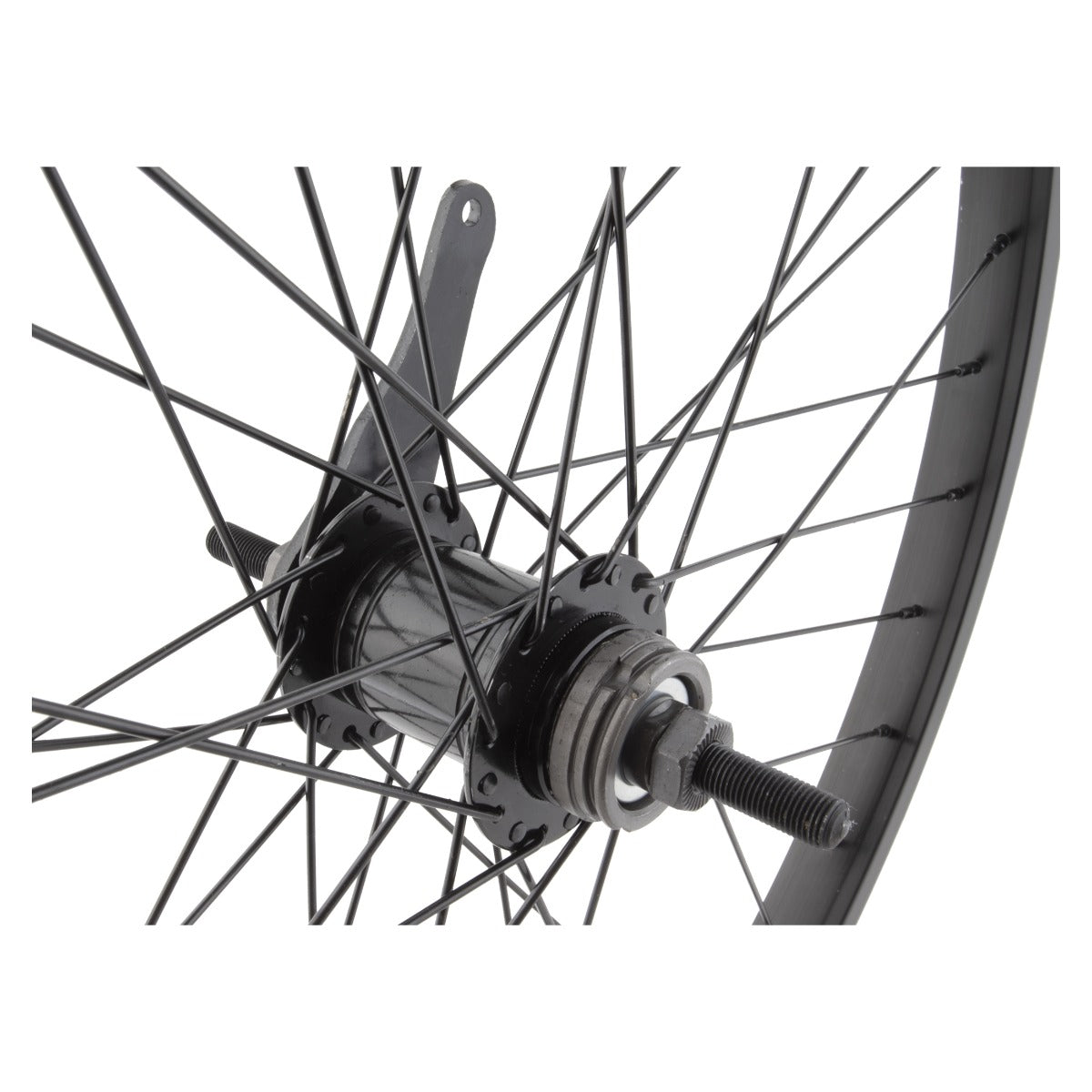 Wheel Master - 24x1.75 Bolt On 1-Sp Rear Wheel -  Black - Black