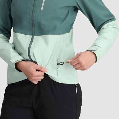 Outdoor Research - Aspire 3L Jacket - Women's - Neptune/Fresh Mint