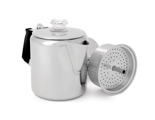 GSI Outdoors - Glacier Stainless 6 Cup Percolator With Silicone Handle