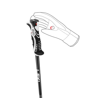 Leki - Bold Lite S Poles - Anthracite Red