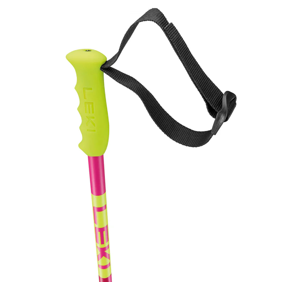Leki - Swtch Pow Poles - Pink Neon Yellow