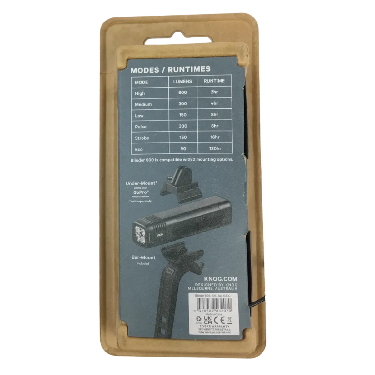Knog Blinder 600 Front Light Blk