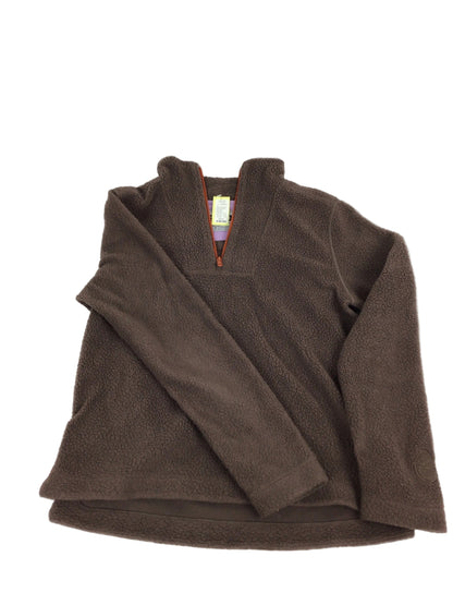 Stio Quarter Zip Fleece Pullover Wmn MD Chocolate