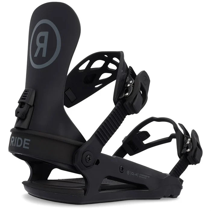 Ride CL-4 Snowboard Bindings, Black / S
