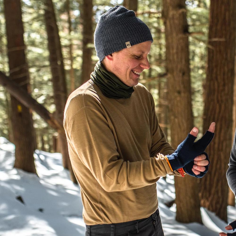 Minus 33 - Chocorua Crew Midweight - Men's - Black