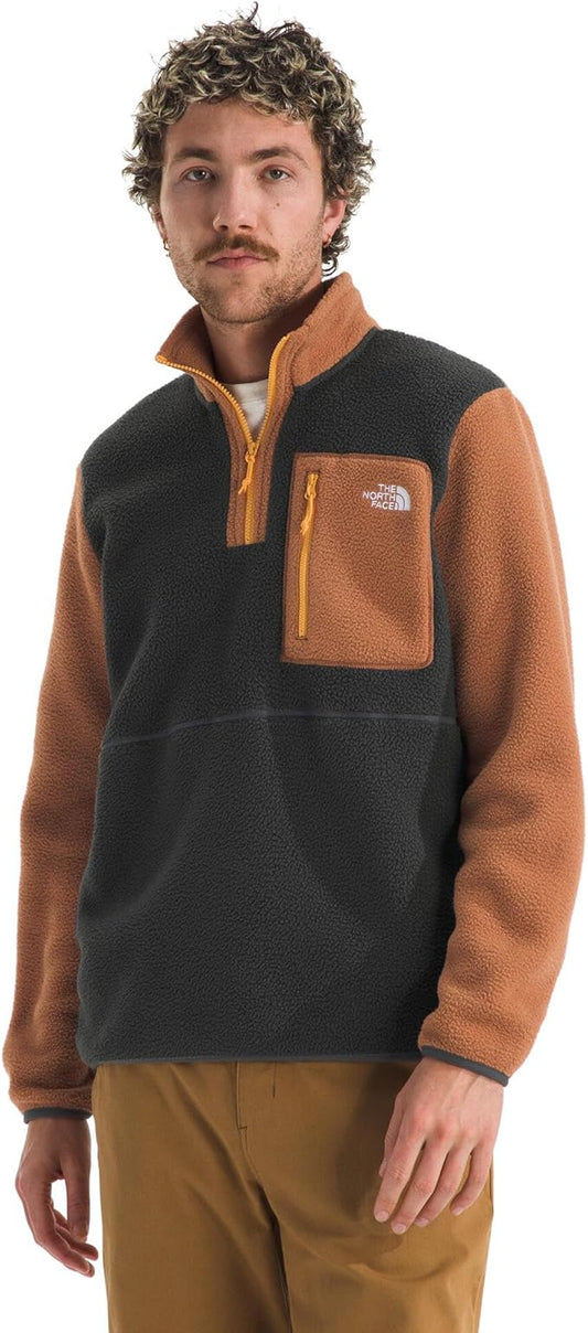 The North Face - Yumiori 1/4 Zip - Men's - Asphalt Grey/Burnt Umber/Summit Gold