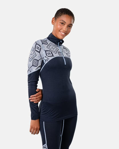 Kari Traa - Eloise Half-Zip - Women's - Dark Navy Blue