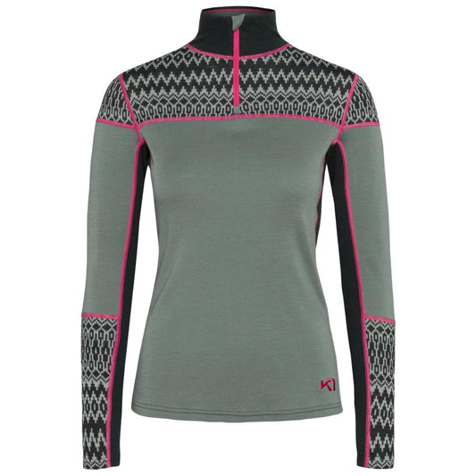 Kari Traa - Sara Half Zip - Women's - Dusty Midtone Green