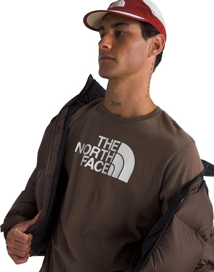 The North Face - Short Sleeve Core Half Dome Tee - Men's - Smokey Brown/TNF White