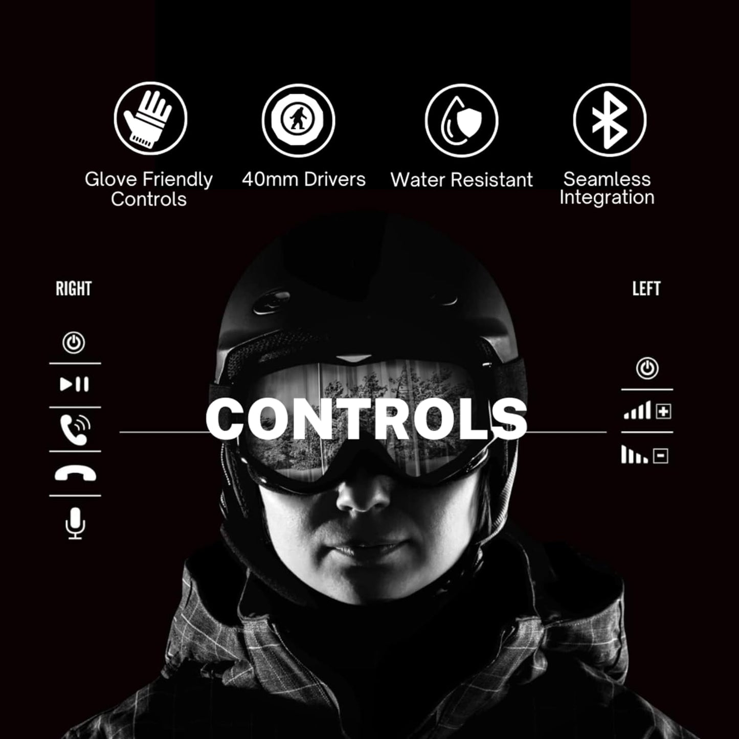 Chips® Ultra 2.0 - True Wireless Snow Helmet Audio