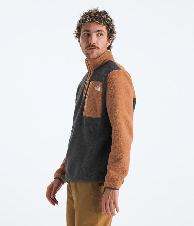 The North Face - Yumiori 1/4 Zip - Men's - Asphalt Grey/Burnt Umber/Summit Gold