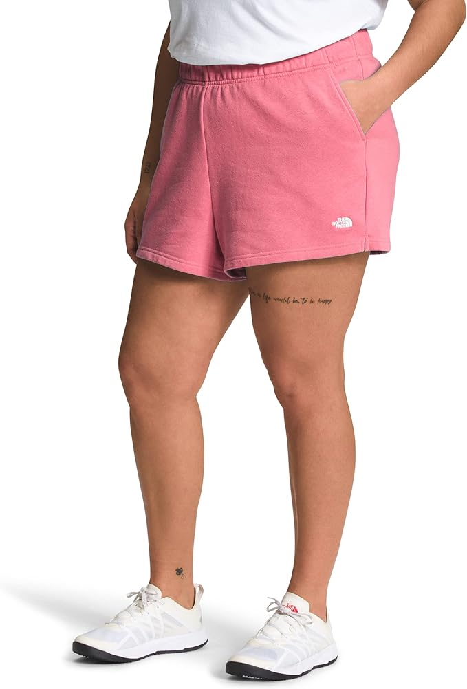 The North Face - Half Dome Fleece Short - Women's Plus - Tnf Black/Tnf White