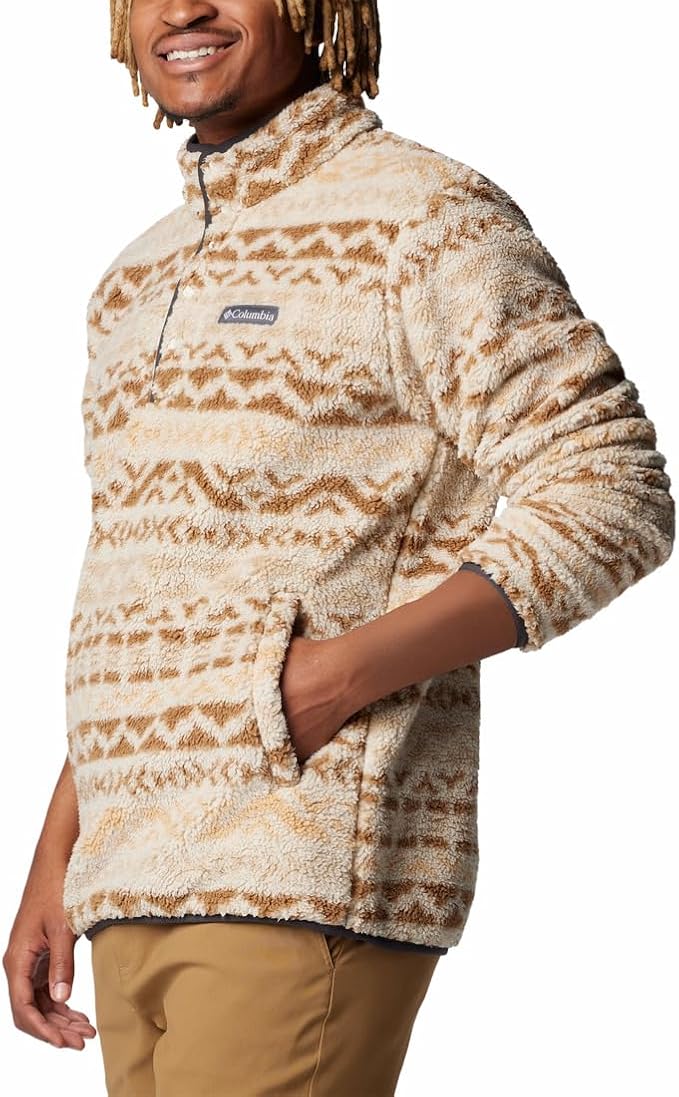 Columbia - Rugged Ridge Half Snap Fleece - Men's - Dark Mountain Madras Multi