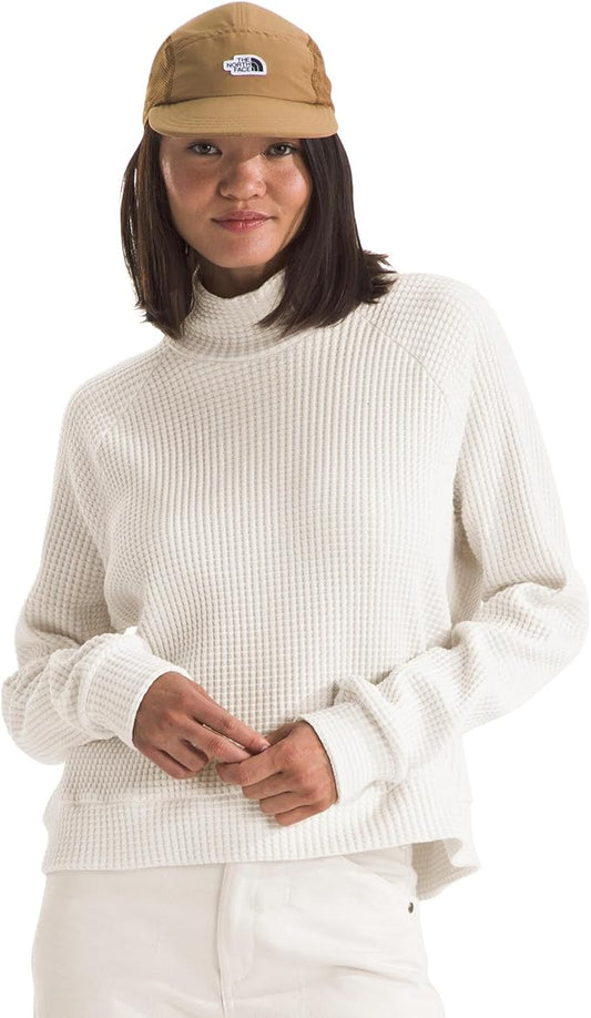 The North Face - Long Sleeve Mock Neck Chabot - Women's - White Dune
