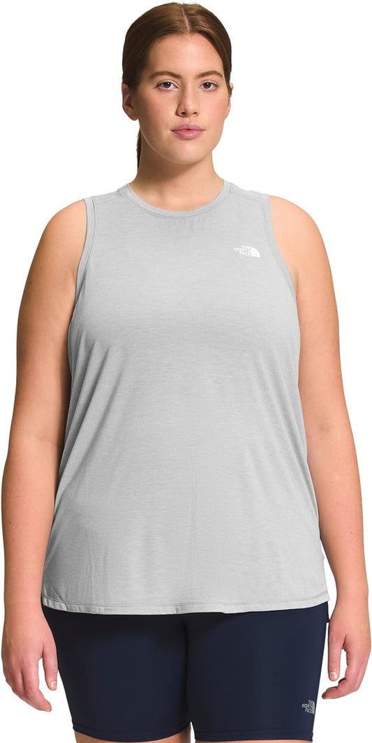 The North Face - Wander Slitback Tank - Women's Plus - Tnf Light Grey Heather
