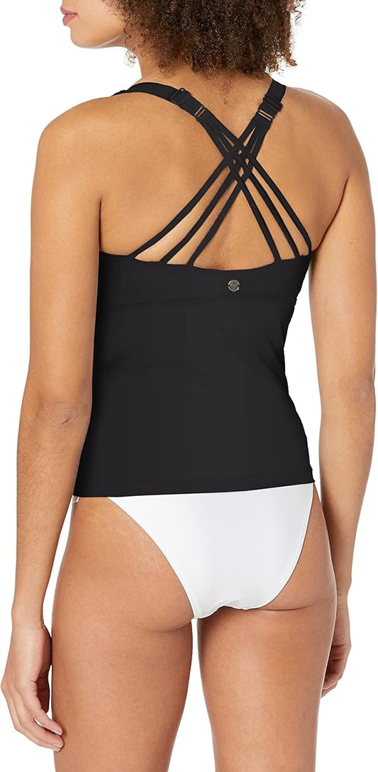 Prana - Kayana Tankini/D-Cup Sample - SM Black Solid - Black Solid