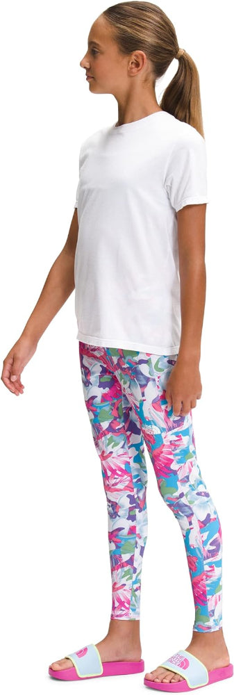 The North Face - Printed Never Stop Tight - Girls' - Slate Rose Dye Texture Small Print