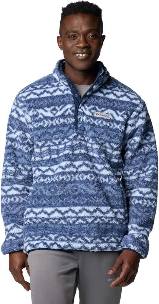 Columbia - Rugged Ridge Half Snap Fleece - Men's - Dark Mountain Madras Multi
