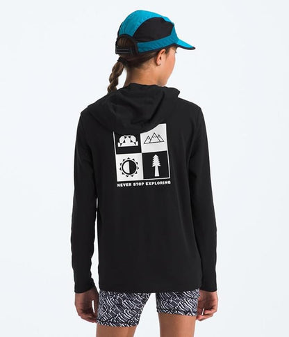 The North Face - Adventure Long Sleeve Hoodie Graphic - Teen