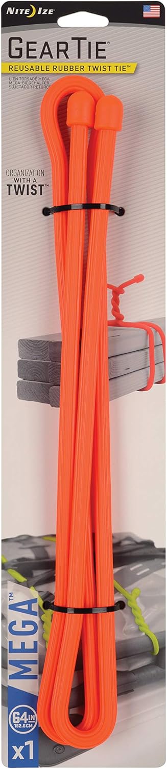 Nite Ize - Gear Tie Mega Twist Tie - Bright Orange