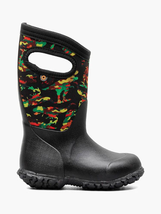 Bogs - York Camo Dino - Kids - Black Multi