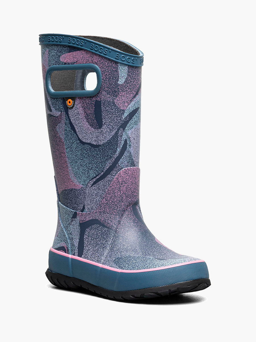 Bogs - Rainboot Abstract Shapes - Kids' - Indigo Mlt