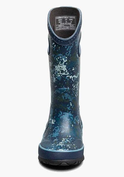 Bogs - Rainboot Micro Camo - Kids' - Blue Multi