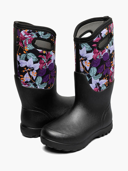 Bogs - Neo-Classic Tall Fall Foliage Boots - Women's - Blk Multi