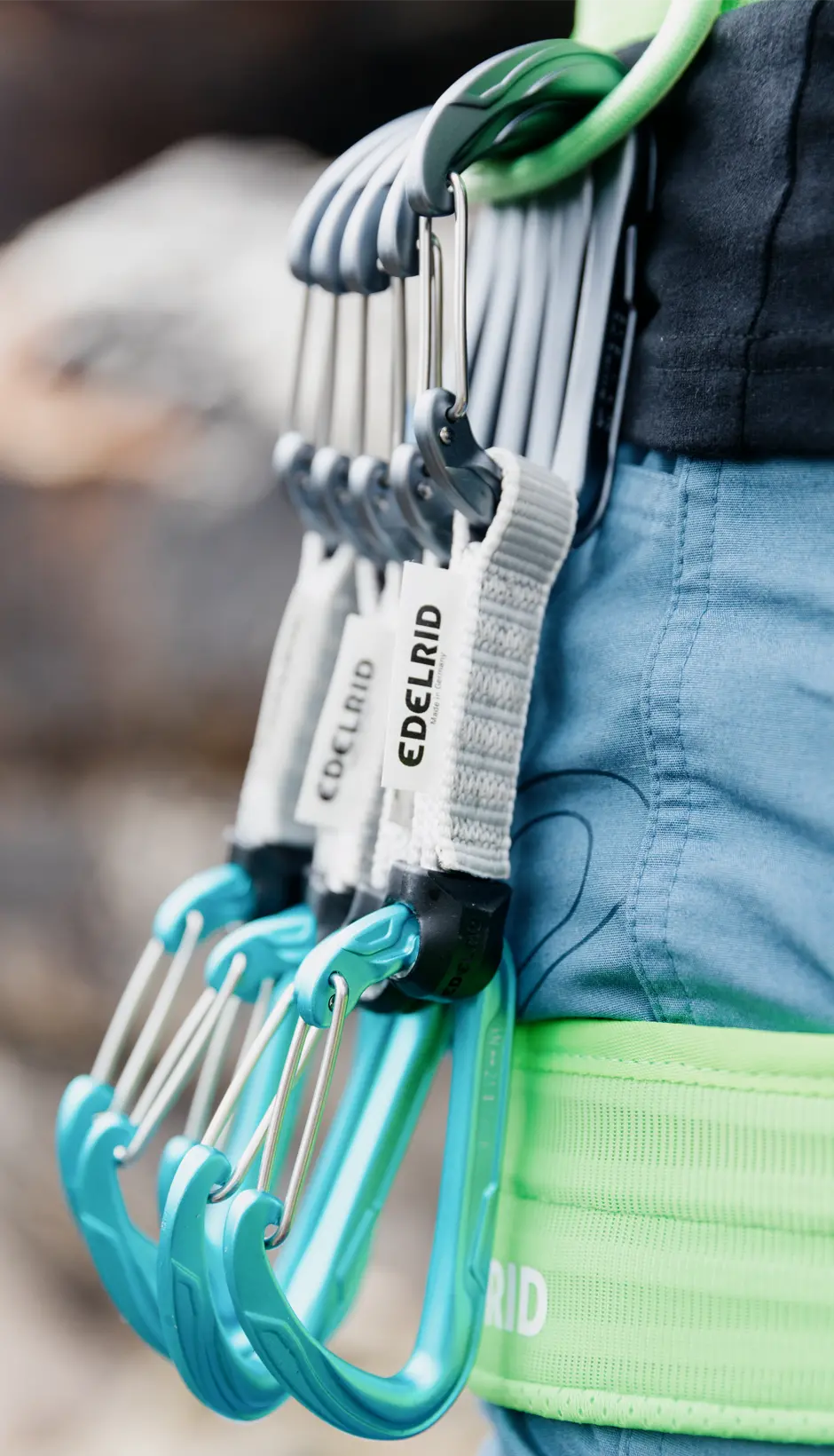Edelrid - Pure Wire Set Sixpack - Slate/Icemint