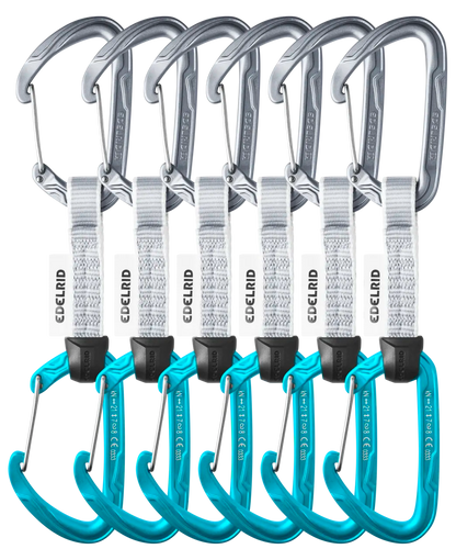 Edelrid - Pure Wire Set Sixpack - Slate/Icemint