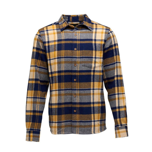 Black Diamond - Project Flannel - Men's - Indigo-Gold Plaid